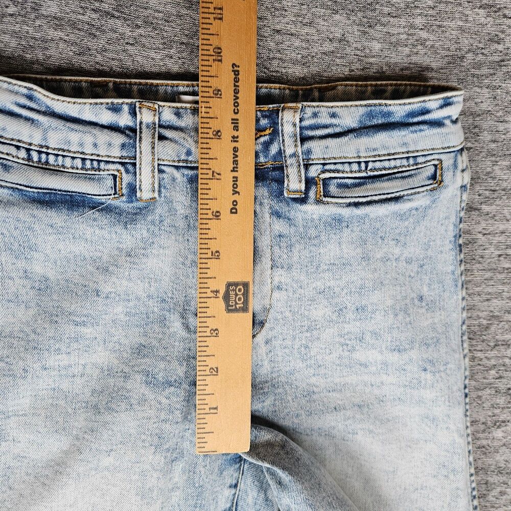 OAT New York Women's Wide Leg Jeans Light Wash Cropped Size 26 Actual 26x26 EUC - Picture 8 of 11